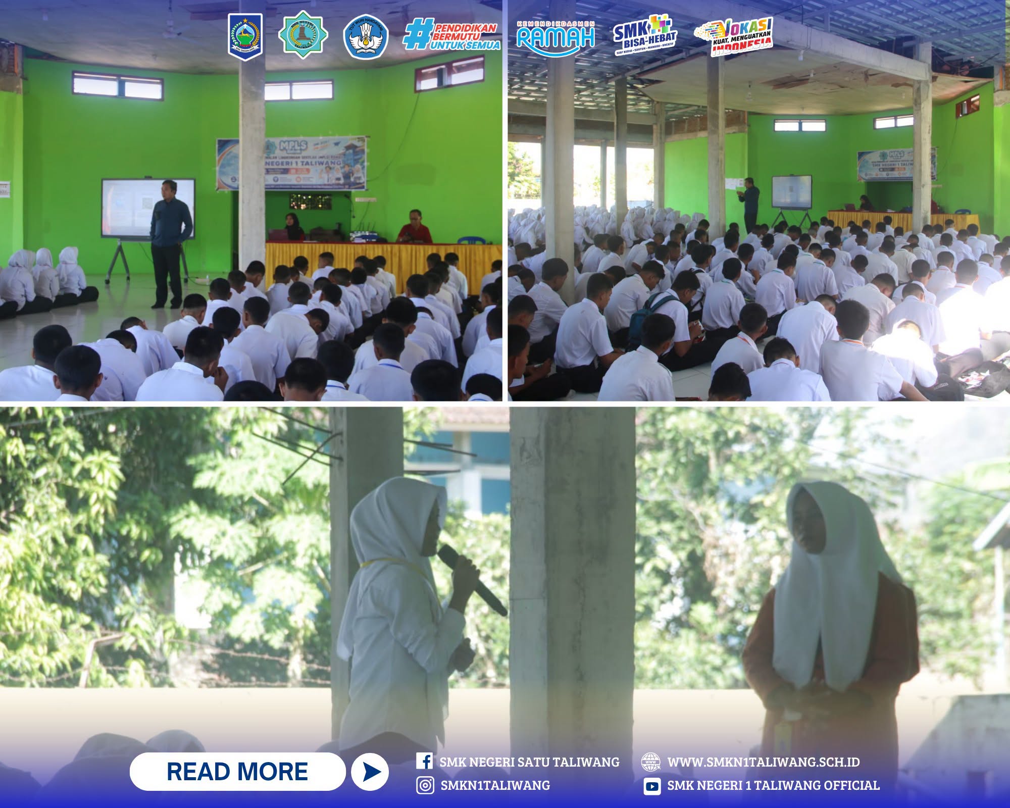 Hari Pertama MPLS SMKN 1 Taliwang Tahun Pelajaran 2026/2027, Murid Baru Dibekali Motivasi dan Literasi Digital