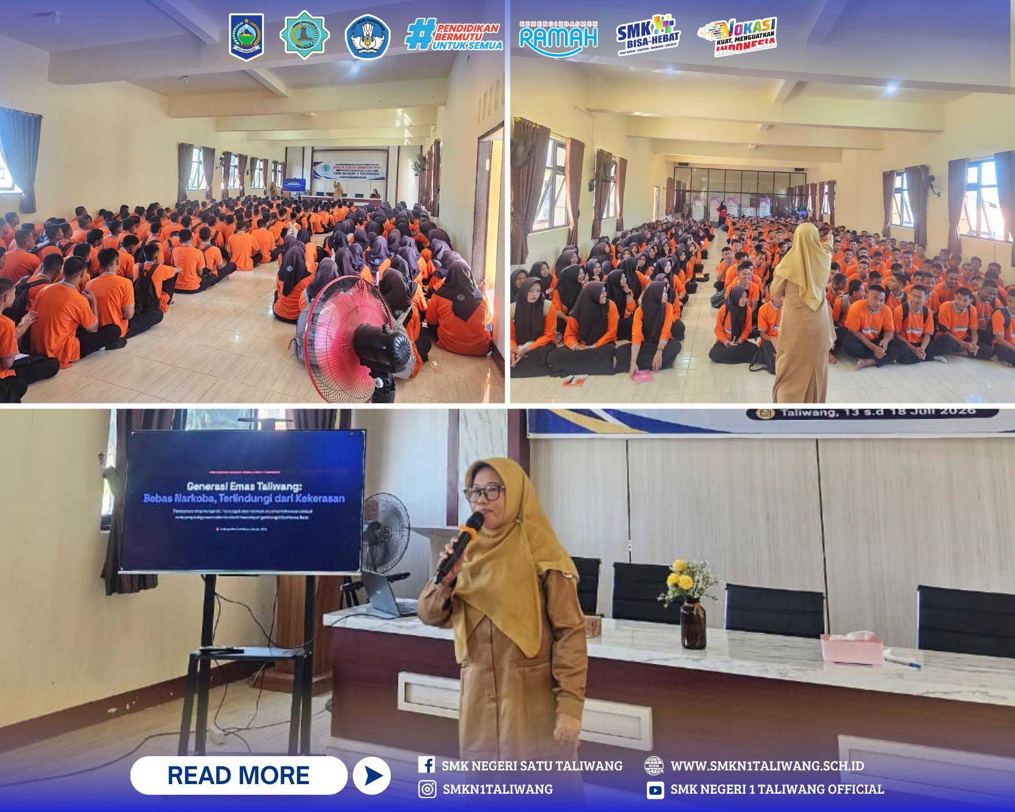 Hari Pertama Pembekalan PKL, Siswa Kelas XII SMKN 1 Taliwang Perkuat Karakter dan Kesiapan Memasuki Dunia Industri